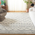 SAFAVIEH Arizona Shag Collection Area Rug - 10' x 14', Ivory & Slate, Moroccan Design, Non-Shedding, 1.6-inch Thick, Ideal for High Traffic Areas in Living Room, Bedroom (ASG741M-10)