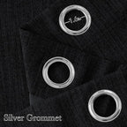 NICETOWN Short Faux Linen Black Blackout Curtains 63 inches Long for Kitchen - Privacy Panels for Living Room Bedroom, Modern Farmhouse Style Easy Care Grommet Top, 2 Panels, W42 by L63