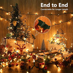 Toodour Clear Christmas Lights, 12.5ft 50 Count Incandescent Indoor Outdoor String Lights, UL Certified Connectable Green Wire Mini Bulb Light for Home, Party, New Year, Xmas Tree Decor - Warm White