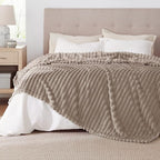 Bedsure GentleSoft Mocha Meringue California King Size Blanket for Couch - Cozy Soft Blankets for Women, Cute Small Fleece Throws for Girls, Birthday Gifts for Women, 102x96 Inches