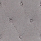Flash Furniture Cambridge Tufted Upholstered Queen Size Headboard in Light Gray Fabric
