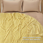 Bedsure Yellow Queen Blanket for Couch - GentleSoft Cozy Soft Blankets for Women, Cute Small Fleece Throws for Girls, Birthday Gifts for Women, Mothers Day Decor Gifts for Mom, 90x90 Inches