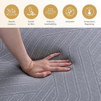 EGOHOME 14 Inch Full Mattress, Copper Gel Memory Foam Mattress for Pain Relief, Therapeutic Mattress in a Box, CertiPUR-US Certified, Fiberglass Free Medium Mattress, Black