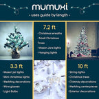 MUMUXI 24 Pack 7.2ft LED Fairy Lights Battery Operated, 20 Mini Battery Powered String Lights for Centerpiece Table Decorations, Wedding Party Bedroom Mason Jar Christmas, Cool White