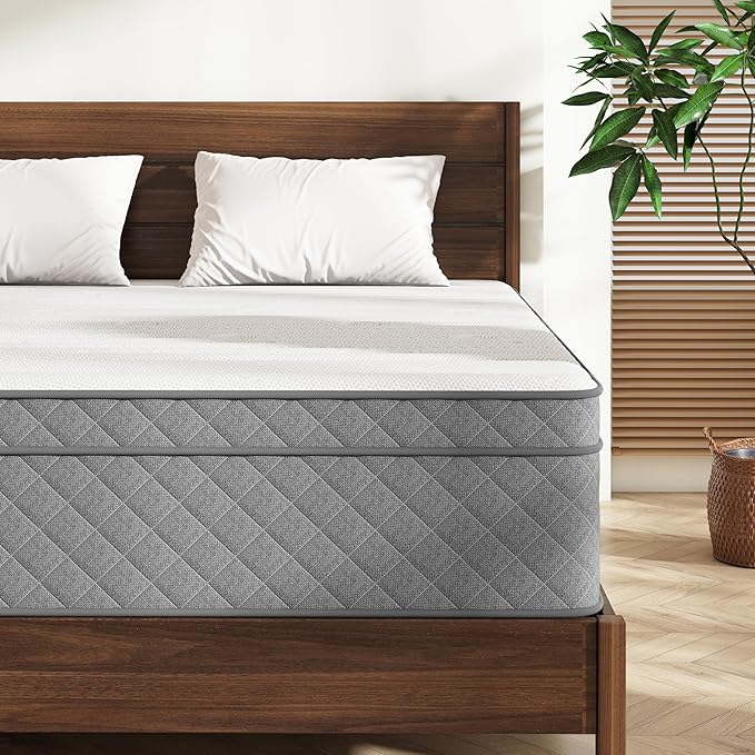 Swbvs Full Mattress, 12 Inch Full Size Mattresses, Memory Foam & Pocket Spring Hybrid, Firm Feel, Full Bed Mattress, CertiPUR-US Certified, Fiberglass Free
