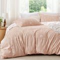 Bedsure Oversized Queen Comforter Set - Dusty Rose Bed Set, 3 Pieces Cute Floral Bedding, 1 Soft Reversible Botanical Flowers Comforter and 2 Pillow Shams