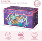 Idea Nuova Disney Encanto Collapsible Children’s Toy Storage Trunk, Durable with Lid