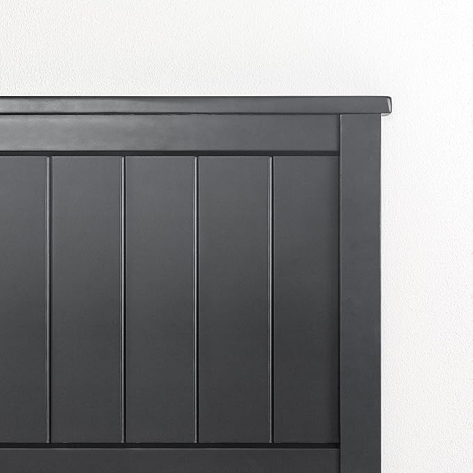 ZINUS Santiago Platform Bed Frame, Wood Slat Support, No Box Spring Needed, Easy Assembly, Queen, Black