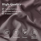 Monbix King Size Comforter Set - 7 Pieces Bed in a Bag King, ltalian Plum Bedding Sets with Comforter, All Seasons Down Alternative Comforter Bed Set with Sheets, Pillowcases & Shams