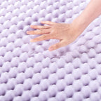 Best Price Mattress 1.5 Inch Egg Crate Memory Foam Mattress Topper with Soothing Lavender Infusion, CertiPUR-US Certified, Dorm Essentials, Queen