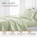 Linen Market Double-Brushed Patterned Microfiber California King Sheet Set 4 Piece – OEKO-TEX Certified Ultra Soft & Wrinkle-Free - 16" Deep Pocket Sheets Easy Care Cal-King Size - Puffed Chevron Sage