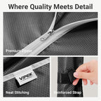 VIPEK V5C Medium Covered Clothes Rack Heavy Duty Portable Closet Wardrobe, Freestanding Black Clothing Rack with Black Upgarded Polyester Cover, Adjustable Custom Closet Rack, 57.9" Lx17.3 Wx76.4 H