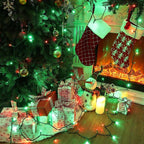 Brizled Red & Green Christmas Lights, 33ft 100 LED 5MM Christmas String Lights, Wide Angle Mini Xmas Lights Connectable, UL Listed Tree Light for Indoor Outdoor Xmas Room Party Decor, Green Wire