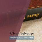 OWENIE Sheer Curtains, Sheer Curtains 84 inch Length 2 Panels Set, Rod Pocket Voile Fimly Sheer Drapes for Living Room/Bedroom, 2pcs, Each 42" W x 84" L, Burgundy