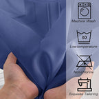 OWENIE Sheer Curtains 54 Inch Length 2 Panels Set, Royal Blue Clear Sheer Short Curtains for Small Window, Light Filtering Rod Pocket Curtain Sheers, 2 Pcs 84 Width 54 Long, Royal Blue