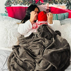 Bedsure GentleSoft Fleece Blanket Twin Size Brown - 300GSM Lightweight Plush Fuzzy Cozy Soft Warm Blanket for Bed, Sofa, Couch, Travel, Camping, 60x80 inches