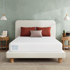 EGO White 12 inch Twin Memory Foam Mattress, Gel Green Tea Mattress Bed in a Box, Made in USA, CertiPUR-US Certified, 38"×75", Medium Firm