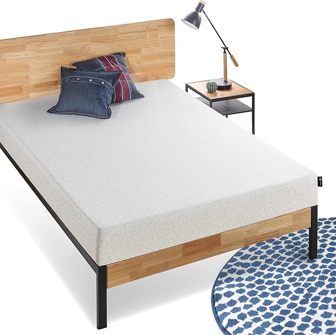 ZINUS 8 Inch Ultima Memory Foam Mattress, Twin, Fiberglass Free, Pressure Relieving, CertiPUR-US Certified, Mattress in A Box, White