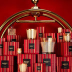 NEST New York Reed Diffuser, Holiday - 5.9 fl oz - Fragrance for Up to 90 Days - Reusable, Refillable Glass Holder - Includes 8 All-Natural Reed Sticks - Flame Free