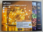 Fairy Lights CR2032 Battery Operated,6.6Ft/2Meter 20 LEDs Micro Silver Wire String Lights for Bedroom Christmas Party Wedding Decoration(Cool White, 12 Pack)