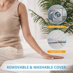EGO Gel Memory Foam Mattress Topper, 3 Inch King with Removable Breathable Soft Cover, Cooling Bed Topper for Comfort Body Support & Pressure Relief, CertiPUR-US Certified