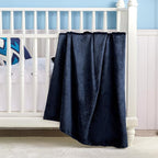 Bedsure GentleSoft Bedding Fleece Blanket for Girls and Boys - Soft Cozy Cute Small Throw Blankets for Travel, 43x55 Inches, Navy