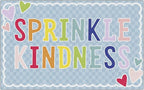 Flagship Carpets Schoolgirl Style Sprinkle Kindness Educational Area Rug for Kids Room Seating Décor, Children's Classroom, Play Carpet for Teaching and Playroom, 7'6" x 12', Blue
