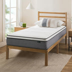 ZINUS 10 Inch True Support Hybrid Mattress [New Version], Twin, Fiberglass Free, Medium Feel, Motion Isolation, Certified Safe Foams & Fabric, Mattress in A Box