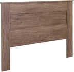 Prepac Stylish Flat Wood Panel Headboard for Queen Size Beds, Simplistic Wooden Queen Headboard 2.25" D x 64.5" W x 48" H, Drifted Gray, DHFQ-1301-1
