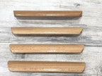 10Pcs 6.34" Wood Solid Furniture Pulls Handles, Painted Smoothly Wooden Handles Cupboard Closet Drawer Handle Pull,Hole Dis.5.04"