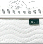 ZINUS 6 Inch Foam and Spring Mattress, Queen, CertiPUR-US Certified Foams, Mattress in A Box, White