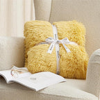 Bedsure GentleSoft Fuzzy Sherpa Faux Fur Twin Blanket Yellow Cozy Gifts for Women Men, Soft Fleece Plush Warm Thick Blanket Twin Size for Bed, Couch, Room Dorm Essentials Yellow Decor Gifts, 60x80