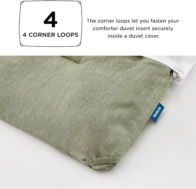 Bedsure Queen Comforter Set - Olive Green Soft Bedding for All Seasons, Cationic Dyed Bed Set, 3 Pieces, 1 Queen Size Comforter (90"x90") and 2 Pillow Shams (20"x26"+2")