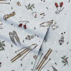 Eddie Bauer - King Sheets, Cotton Flannel Bedding Set, Brushed For Extra Softness, Cozy Home Decor (Snow Days, King)
