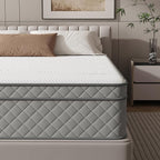 PurrJoys Queen Mattress, 12 Inch Hybrid Queen Size Mattress with Cooling Gel Memory Foam and Pocket Springs, CertiPUR-US Certified, Medium Firm