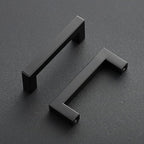 Ravinte 32 Pack 3-1/2 Inch Kitchen Square Cabinet Handles Matte Black Dresser Pulls Black Drawer Pulls Cabinet Hardware Kitchen Handles for Cupboard Drawers