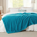 Bedsure GentleSoft Teal California King Size Blanket for Couch - Cozy Soft Blankets for Women, Cute Small Fleece Throws for Girls, Birthday Gifts for Women, 102x96 Inches