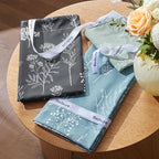 Bedsure Queen Comforter Set - Dark Grey Bed Set, 3 Pieces Cute Floral Bedding, 1 Soft Reversible Botanical Flowers Comforter and 2 Pillow Shams