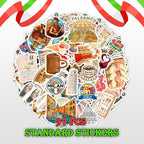 100 Pieces Italy Sticker Italian Travel Stickers Vinyl Waterproof for Kids Adults Car, Wall Decor Decal, Hard hat Scrapbook Laptop Phone Birthday Christmas Gift Funny