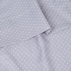 Queen Size Bed Sheets - Breathable Luxury Sheets with Full Elastic & Secure Corner Straps Built In - 1800 Supreme Collection Extra Soft Deep Pocket Bedding Set, Sheet Set, Queen, Dot Gray
