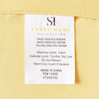 Sweet Home Collection 7 Piece Comforter Set Bag Solid Color All Season Soft Down Alternative Blanket & Luxurious Microfiber Bed Sheets, Yellow, Full