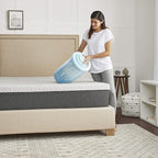 Sealy 1.5" SealyChill Gel Memory Foam Mattress Topper, Full, White