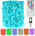 BrizLabs Color Changing Fairy Lights, 66ft 200 LED Rainbow Christmas Fairy Lights with Remote, RGB Xmas Tree Light with Timer, Dimmable Twinkle Light Music Sync for Indoor Xmas Halloween Easter Party