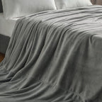 BEDELITE Big Fleece Blanket - 120" x 120" (10' x 10'), Super Soft Fluffy Fuzzy Oversized King Blanket for Bed, Couch, Sofa, Camping, Fits Whole Family, Grey