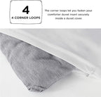 Bedsure Twin/Twin XL Comforter Set - Dark Grey Soft Bedding for All Seasons, Cationic Dyed Bed Set, 2 Pieces, 1 Twin Size Comforter (68"x88") and 1 Pillow Sham (20"x26"+2")