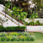 12 Bundles Outdoor Artificial Plants Flowers UV Resistant Fake Tall Grass Plants Bushes Faux Tropical Shrubs for Outside Window Box Planter Front Porch Yard Patio Floral Arrangement