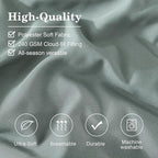 Monbix Queen Comforter Set - 7 Pieces Sage Green Bed in a Bag Queen Bedding Sets with Comforters, All Seasons Comforter Bed Set with Sheets,Pillowcases & Shams