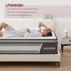 Queen Mattress, 10 Inch Innerspring Hybrid Mattresses in a Box with Gel Memory Foam, Individually Wrapped Encased Coil Pocket Spring Mattress, Pressure Relief, Medium Firm Support,60"*80"*10"…