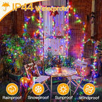 Ollny Christmas Lights Outdoor Waterproof, 1000LED 328FT Super Long String Lights with Remote 3 Timer, Plug in 8 Modes Fairy Light for Outside House Bedroom Xmas Decorations, Multicolor