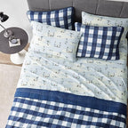 Eddie Bauer - Full Sheets, Cotton Flannel Bedding Set, Brushed for Extra Softness, Cozy Home Decor (Skating Penguin, 4 pcs, Full)